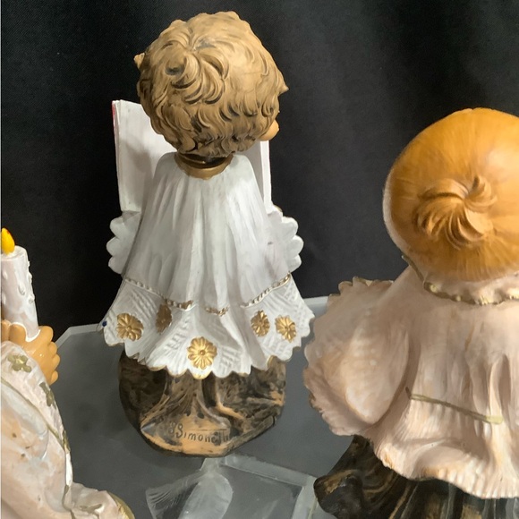 Fontanini Italian Vintage Ceramic Choir Boy Figurines 7” 3 pc Christmas Decor - Picture 13 of 16